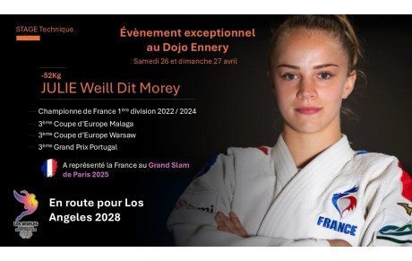 Julie Weil dit Morey au dojo 