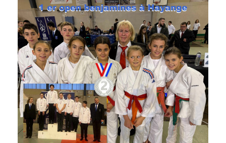 1er open Benjamins et Benjamines à Hayange, dimanche 16 novembre.