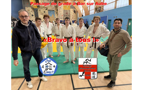 Un passage de grade réussi à Bar-sur-Aube